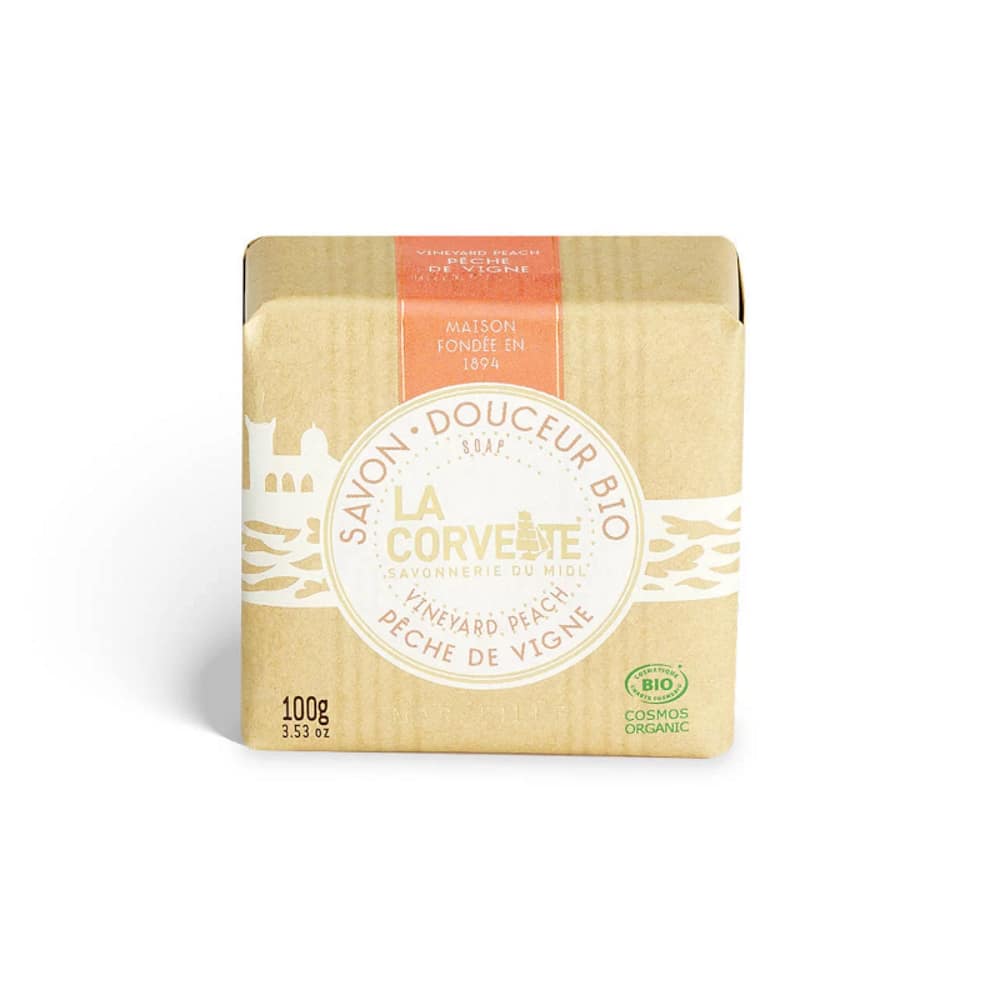 Sabonete com Pêssego da Vinha, com ingredientes biológicos