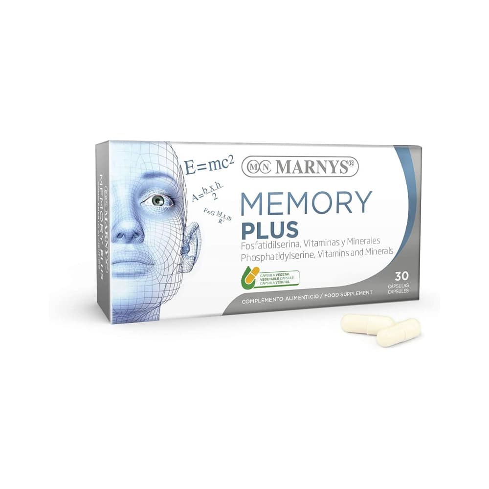 Memory Plus 30 Vegcaps Marnys Memory Plus, suplemento alimentar