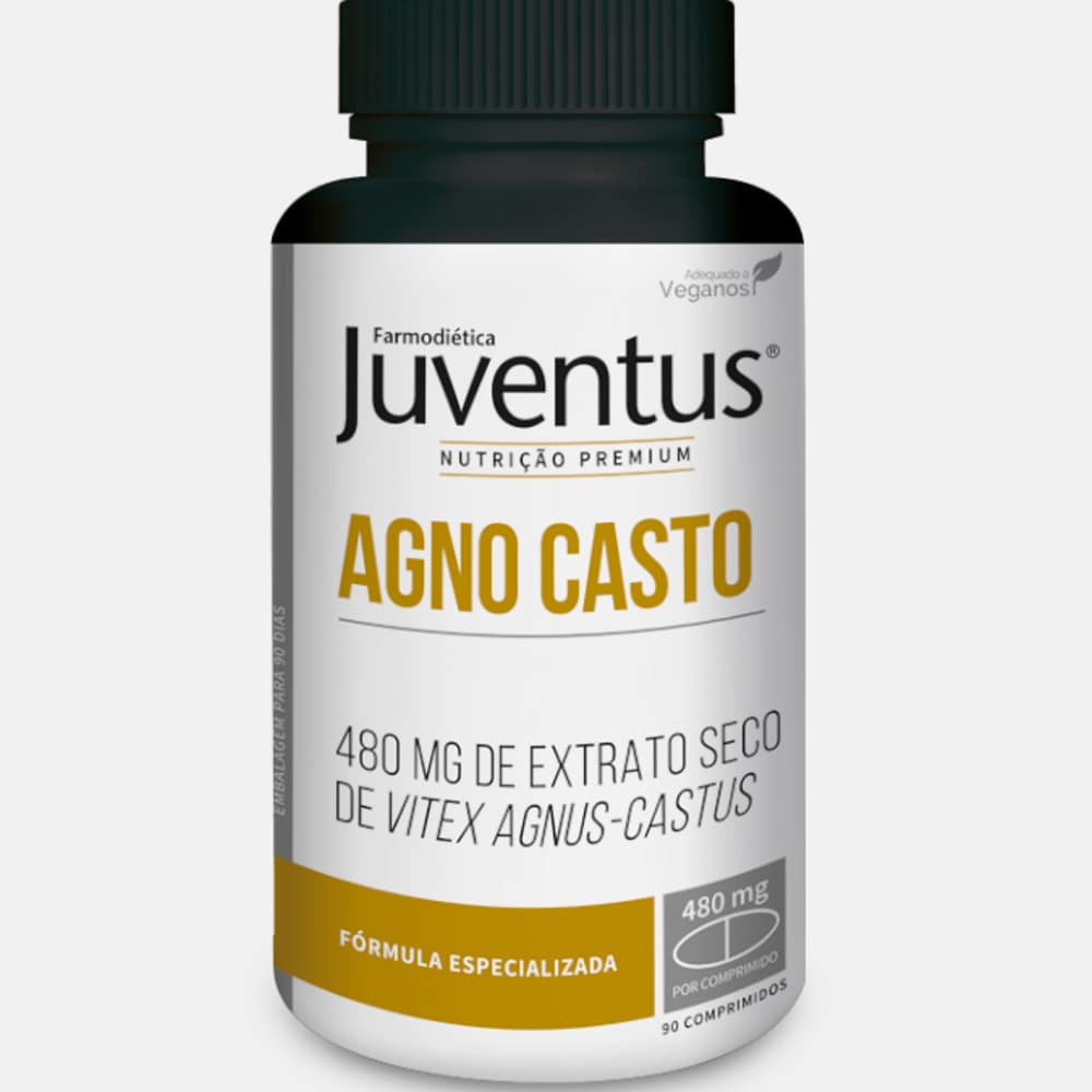 Juventus Premium Agno-Casto 90 comp Farmodietica Agno-Casto, suplemento alimentar vegan