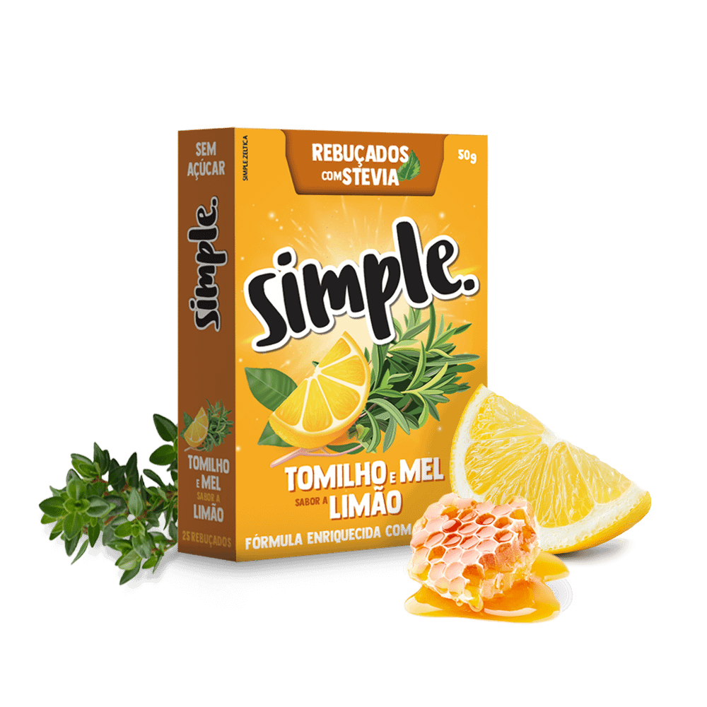 Rebuçados Tomilho, Mel e Limão 50g Simple principal Rebuçados de Tomilho e Mel com sabor a Limão - Image 1