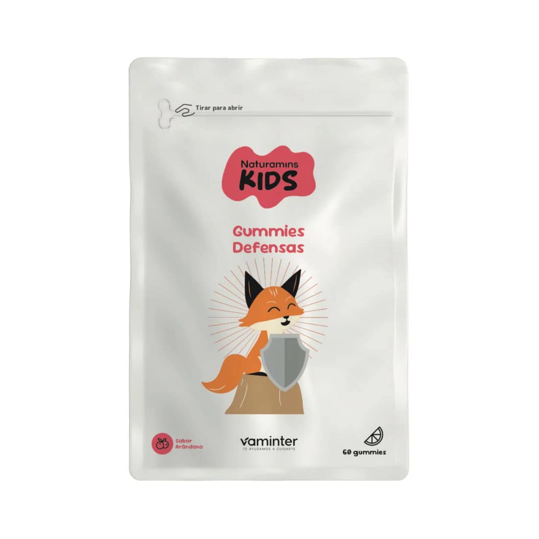 Defensas sabor limao 60 gomas Naturamins Kids Defensas gomas