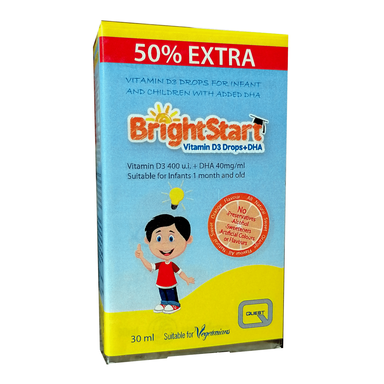 bright start quest Bright Start Extra Fill, suplemento alimentar vegetariano
