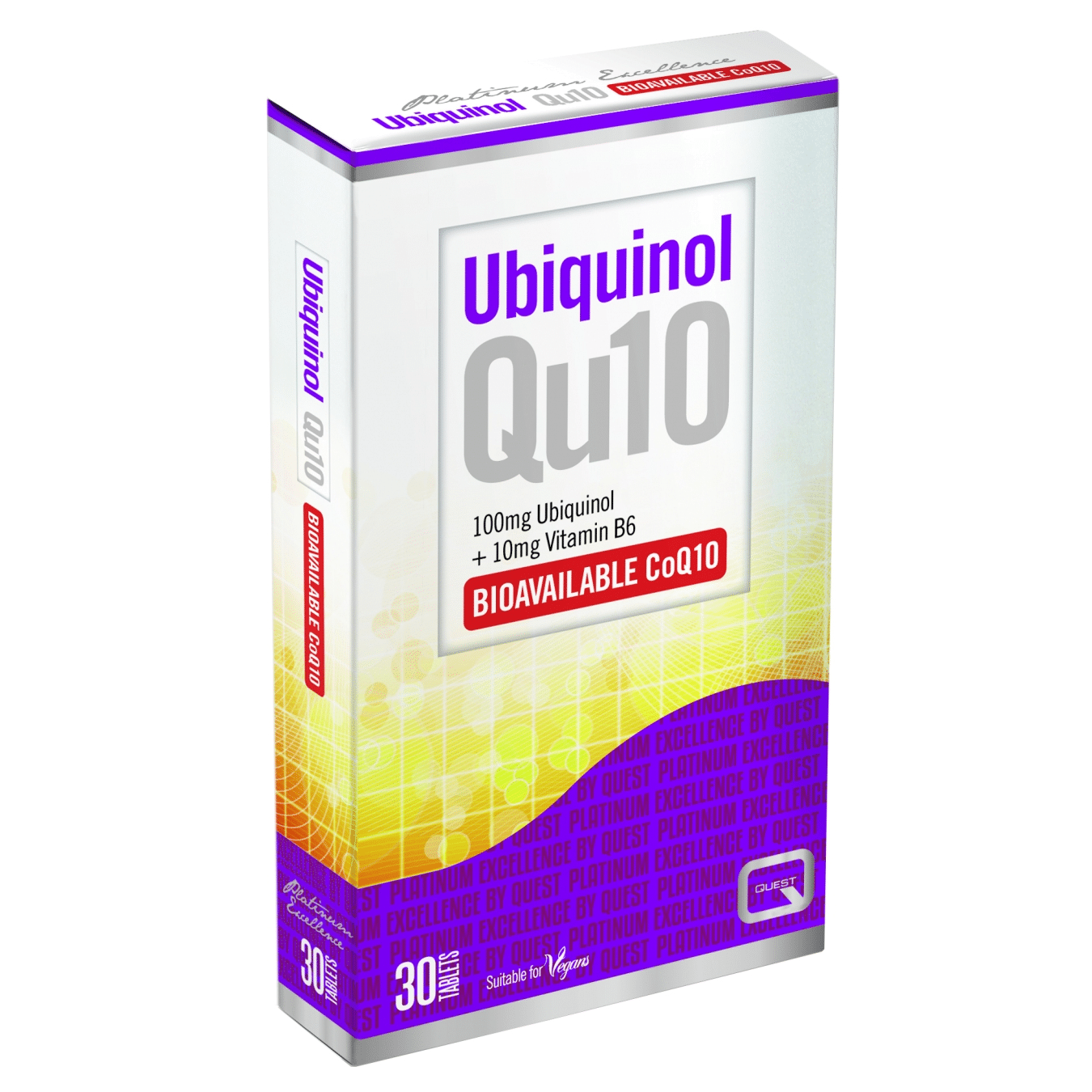 ubiquinol quest Ubiquinol Q10, suplemento alimentar vegan e vegetariano