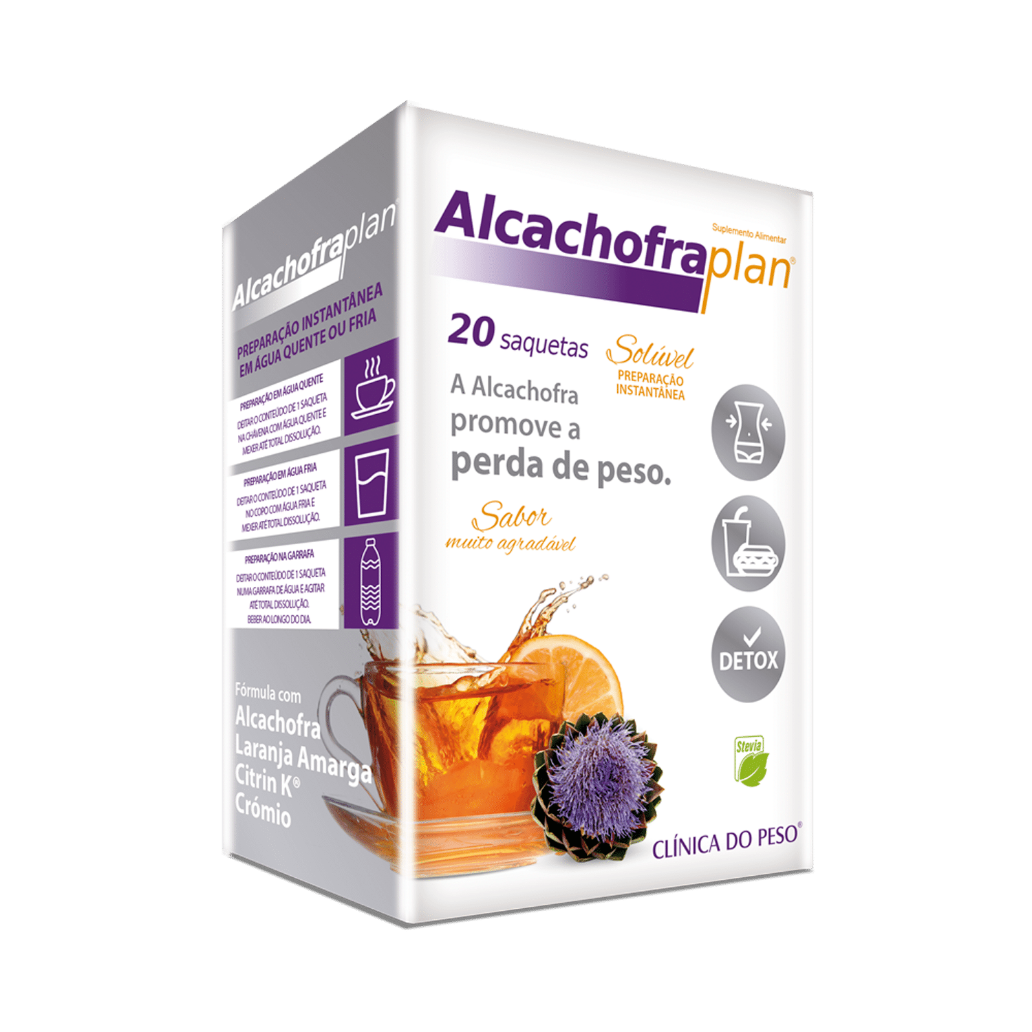 Alcachofra Plan 20 Saquetas Fharmonat Alcachofra Plan, suplemento alimentar