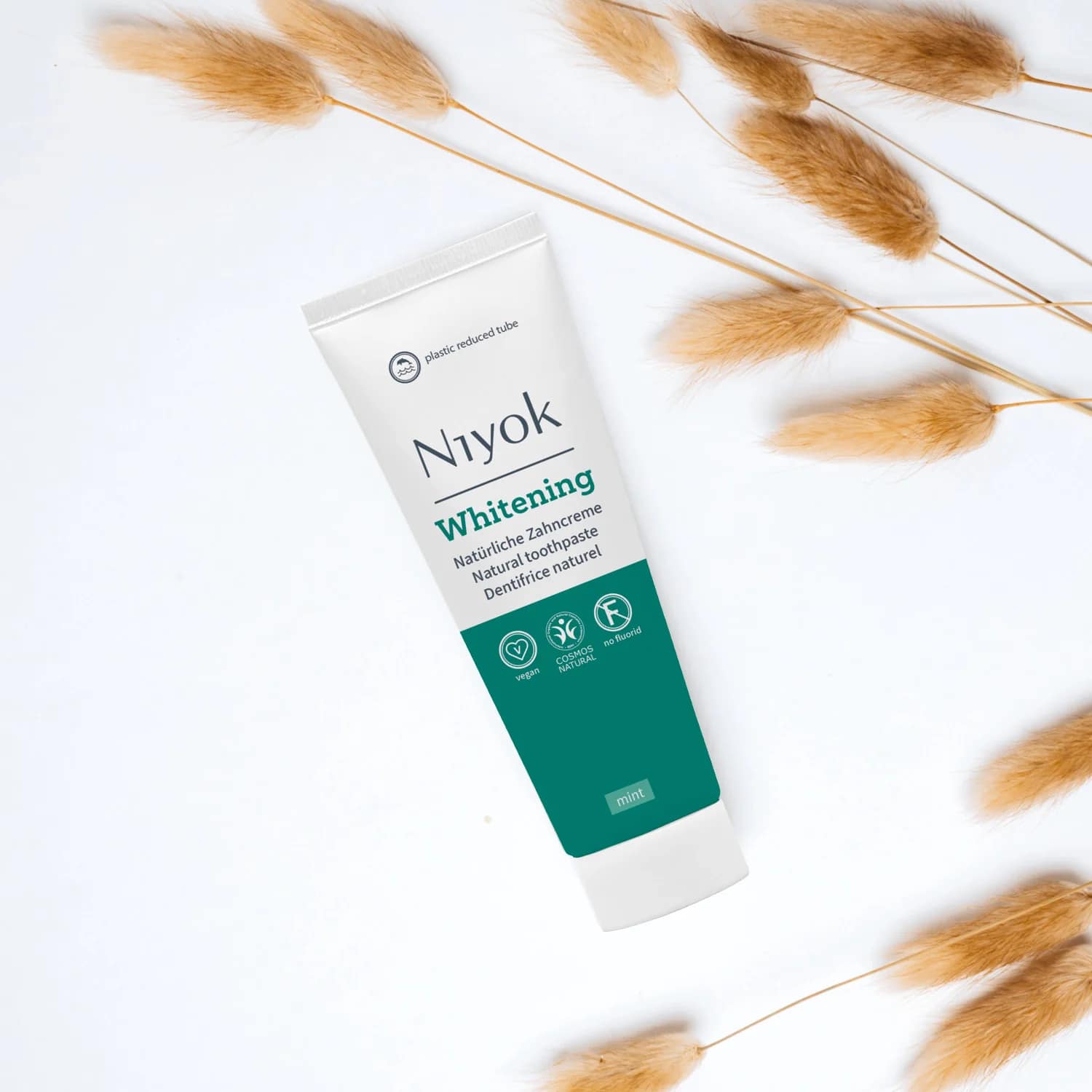 Dentifrico Natural branqueador menta bio vegan 75ml Niyok capa Dentífrico Natural Branqueador Menta