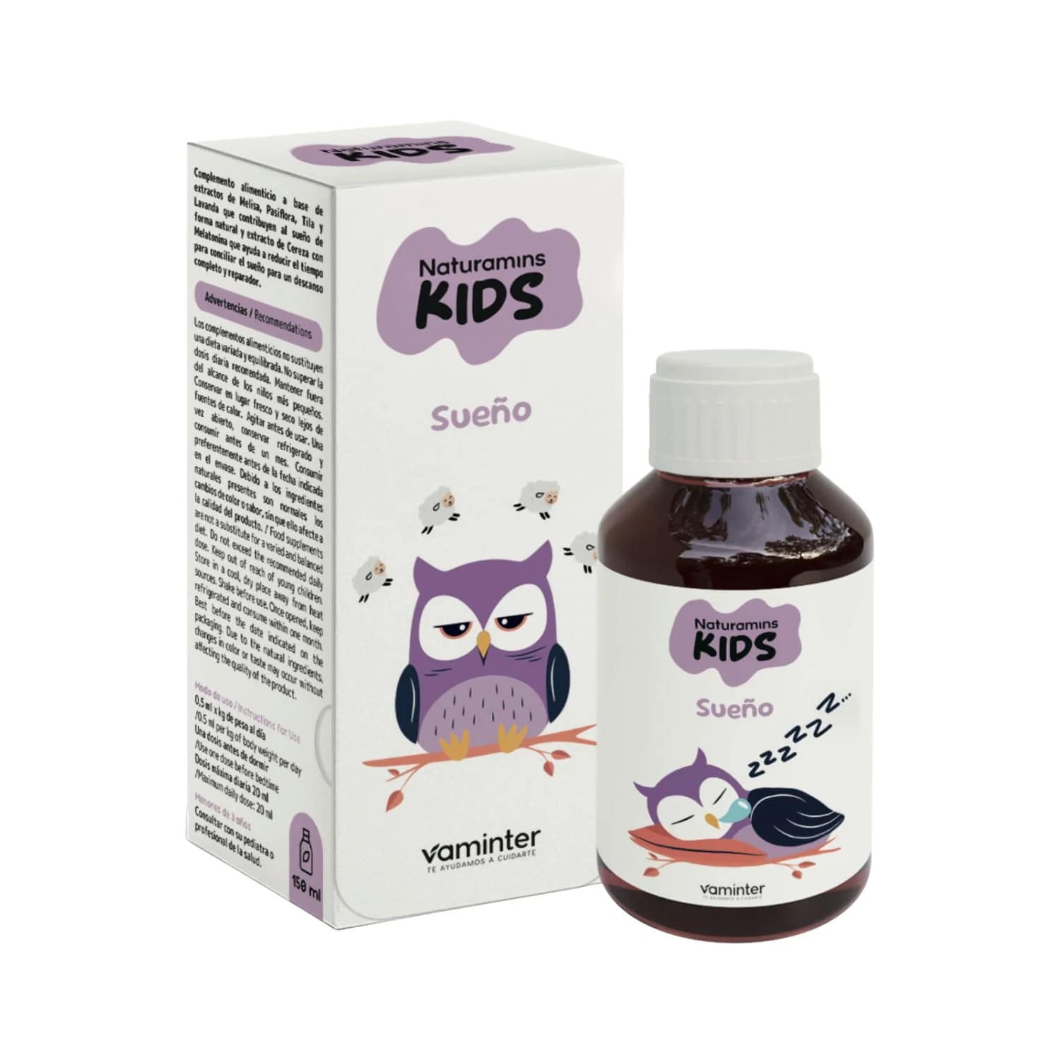 Sueno sabor cereja 150ml Naturamins Kids Sueño xarope