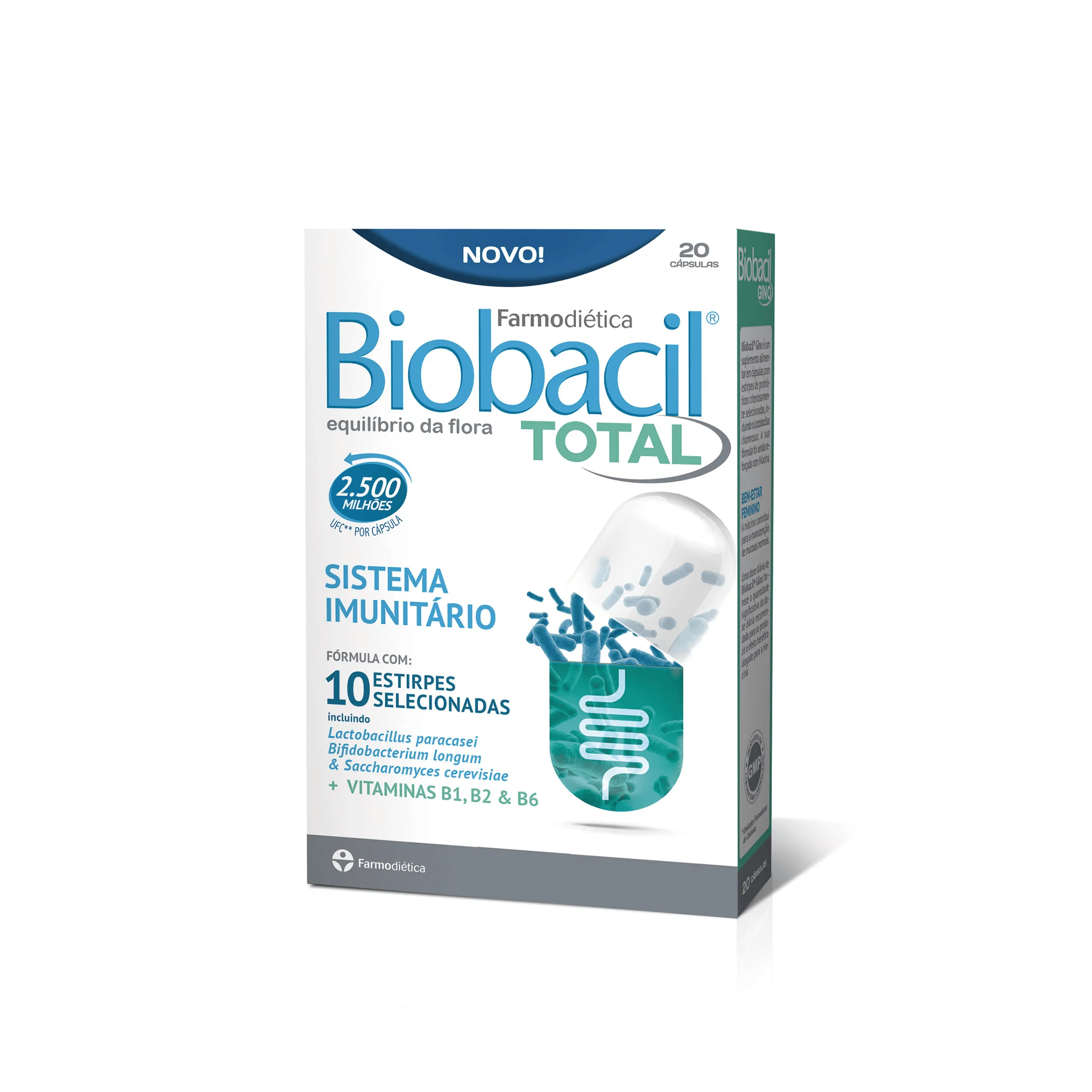 biobacil total 20 cápsulas Biobacil Total, suplemento alimentar