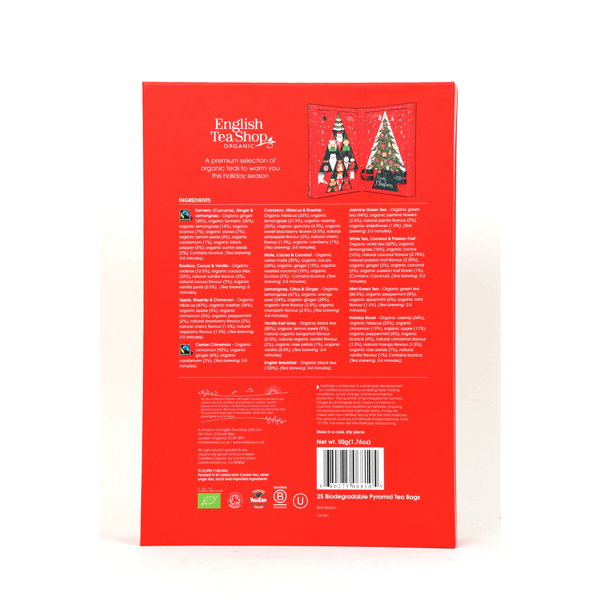 Calendário Advento Tea Book vermelho - Image 6