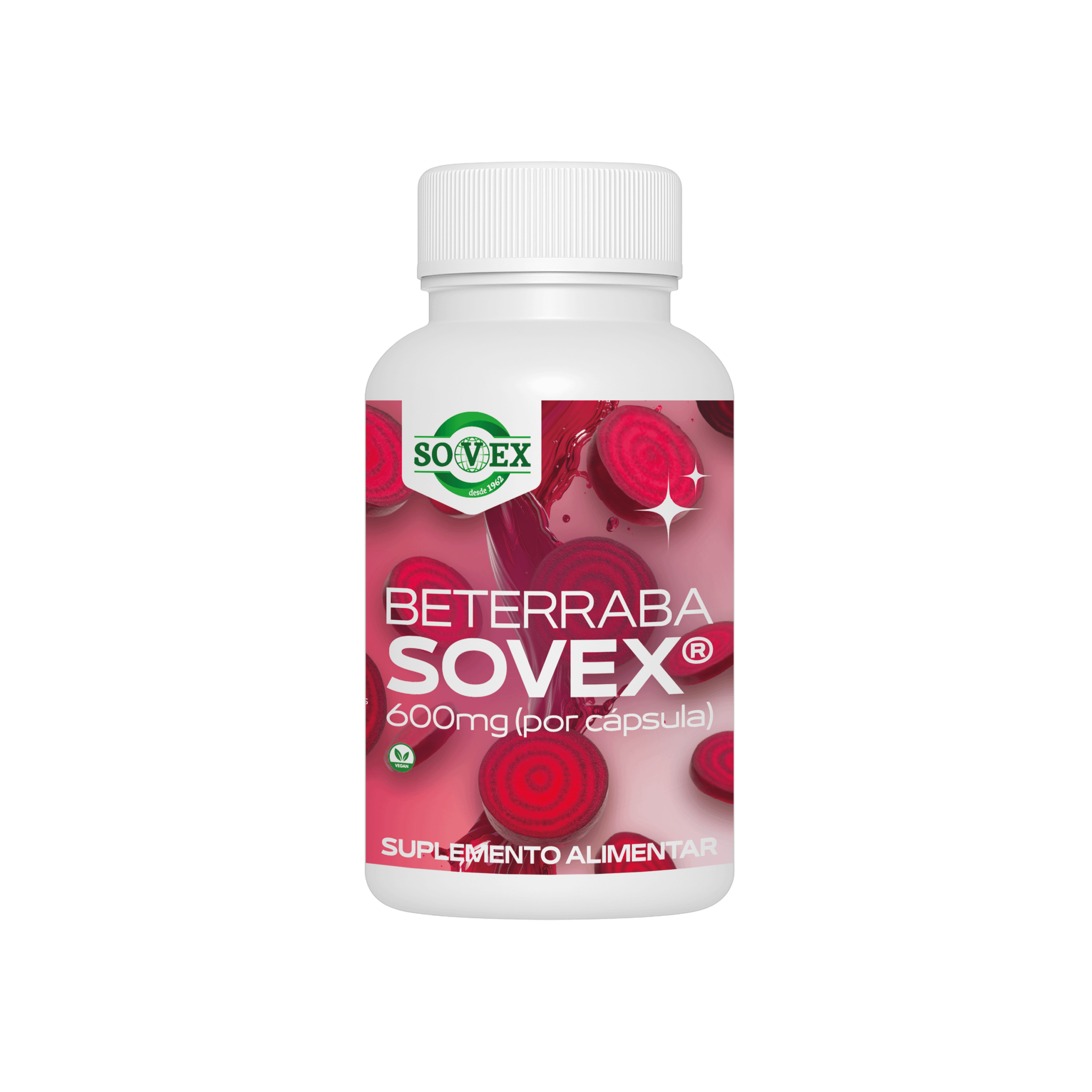 Beterraba 600mg 90 capsulas Sovex Beterraba Sovex