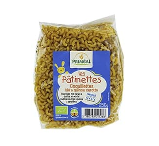 Cotovelinhos Quinoa e Cenoura BIO 250g Cotovelinhos Quinoa e Cenoura, biológico