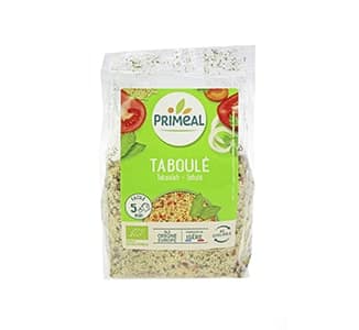 Taboulé BIO 300g Priméal Taboulé, ingredientes biológicos