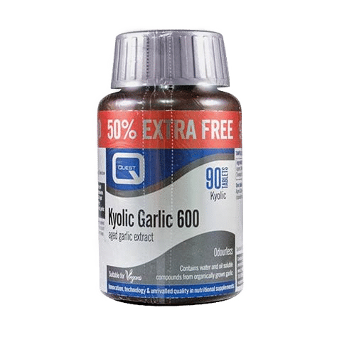 kyolic Garlic 600 quest nutra pharma Alho Kyolic 600, suplemento alimentar vegan