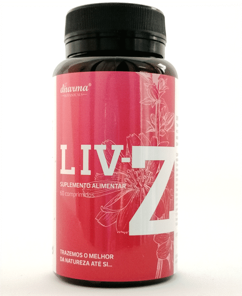 Liv-Z dharma Liv-Z, suplemento alimentar sem açúcar, sem lactose, vegan