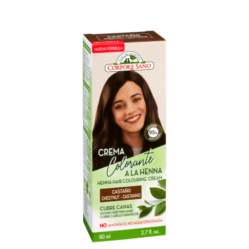 Creme Colorante Hena Castanho, biológico