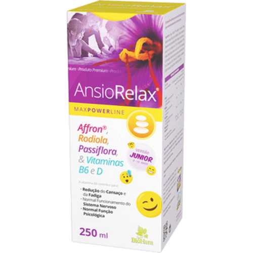 Ansiorelax Junior Xarope 250ml BioHera AnsioRelax Júnior, suplemento alimentar