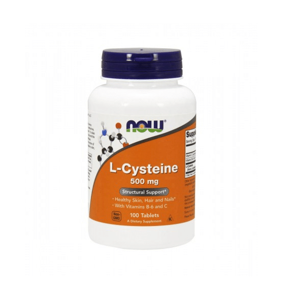 l-cysteine now L-Cysteine, suplemento alimentar sem açúcar, sem glúten, sem sal, sem soja