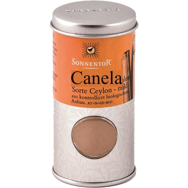 Canela Moida Bio Lata 40 gr Sonnentor Canela Moída em Lata, biológico