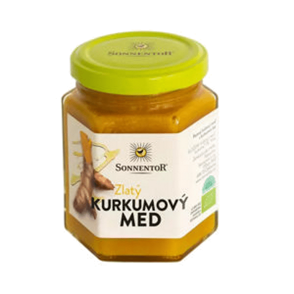 Mel dourado e curcuma 230g bio sonnentor Mel Dourado e Curcuma, biológico