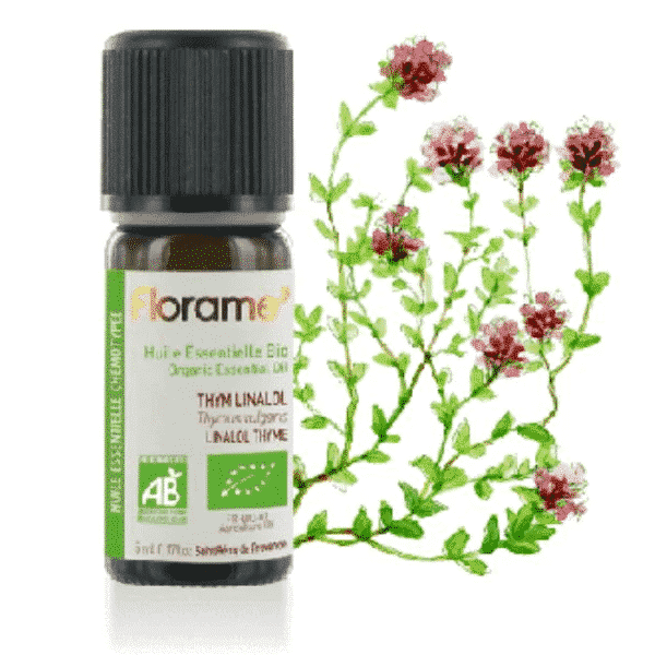 Oleo Essencial Tomilho Linalol Thymus linaloliferum Org 5ml Óleo Essencial Tomilho Linalol, biológico