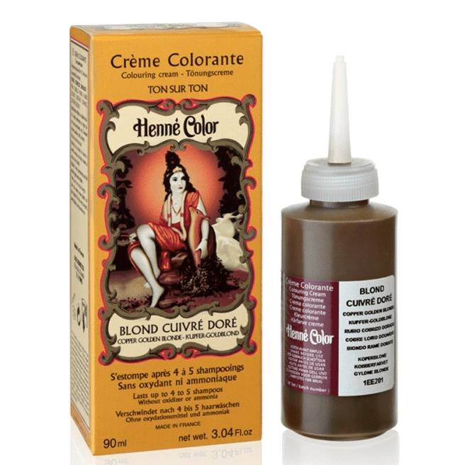 henne blond cuivre dore colorant liquido Henné Color Blond Cuivré Doré, creme colorante