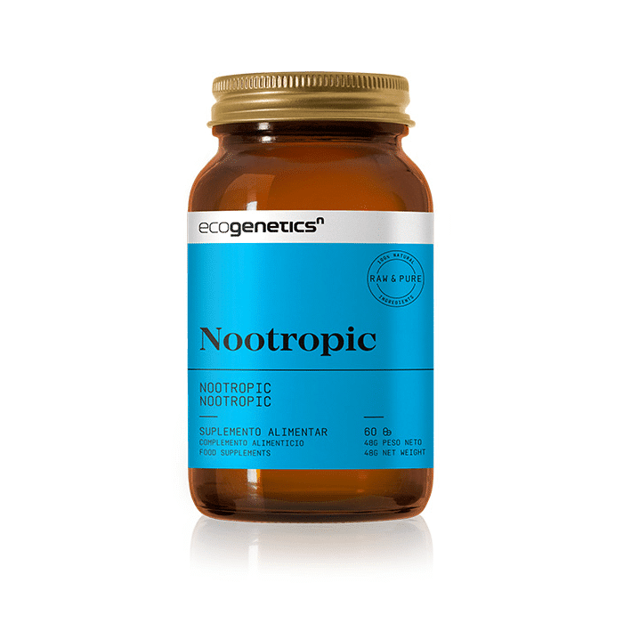 Nootropic 60comp ecogenetics Nootropic, suplemento alimentar sem glúten