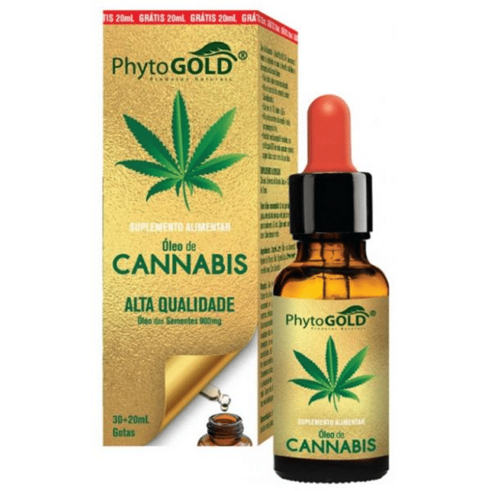 Óleo de Cannabis gotas 50ml Phytogold Óleo de Cannabis, sabor fresco a menta