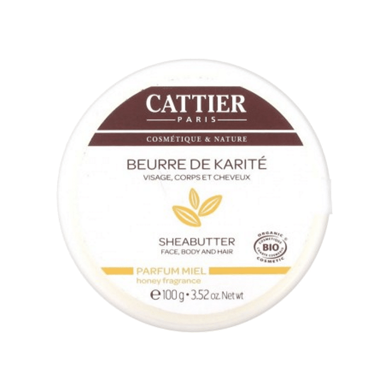 Manteiga de Karite Mel 100gr Cattier Manteiga de Karité Mel, com ingredientes biológicos
