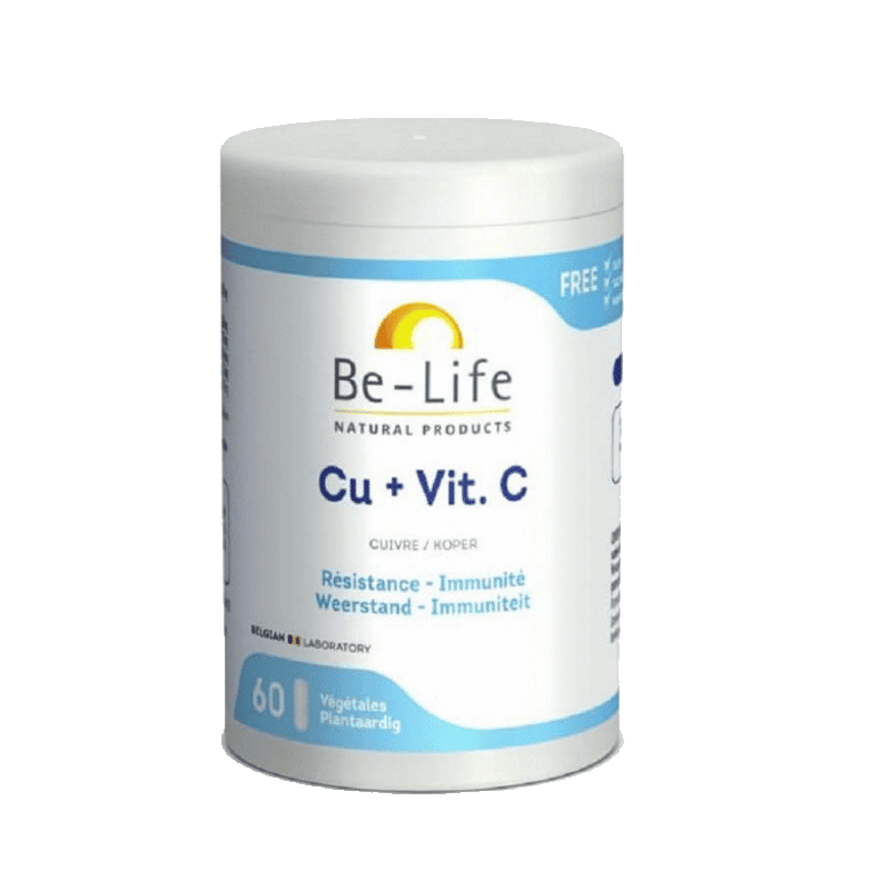 Cobre + Vitamina C 60cápsulas Be-life Cobre + Vitamina C - Image 1