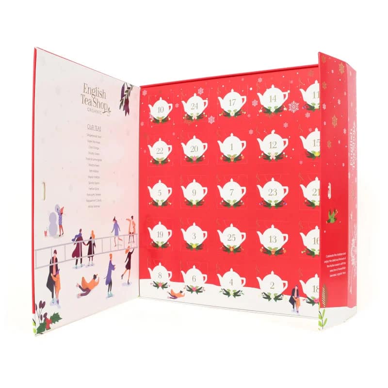 Calendário Advento Livro Vermelho com laço - Image 3