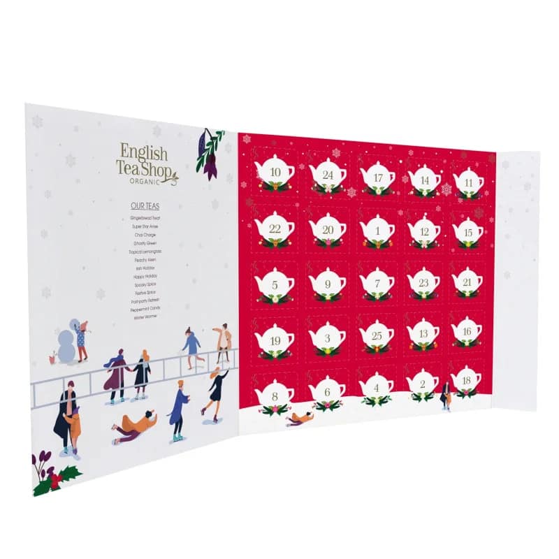 Calendário Advento Livro Vermelho com laço - Image 2