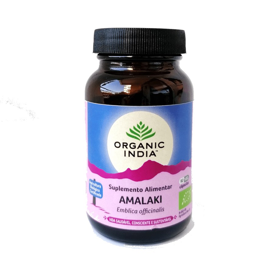 alamaki 90 caps organic india Amalaki, suplemento alimentar biológico, sem glúten, vegan