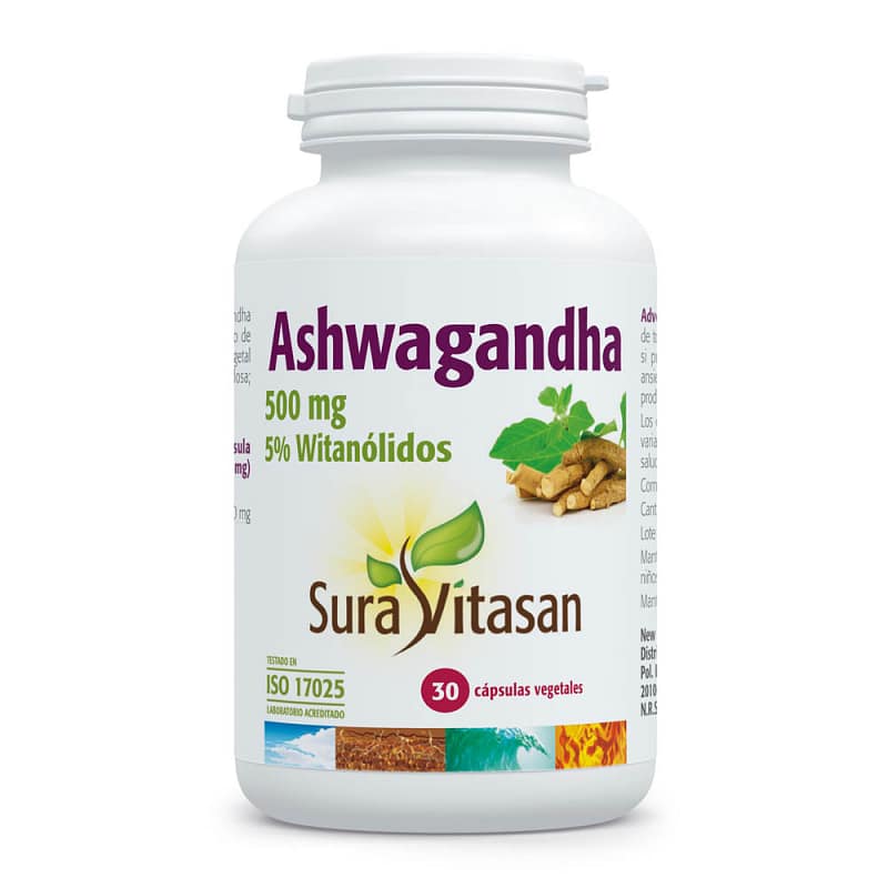 Ashwagandha 500 mg Suplemento Alimentar SuraVitasan