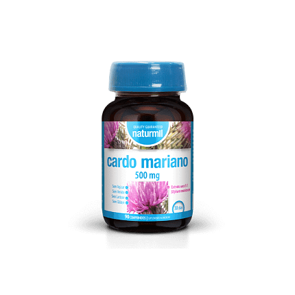 Cardo Mariano 500 mg Suplemento Alimentar Naturmil Fígado Vesícula