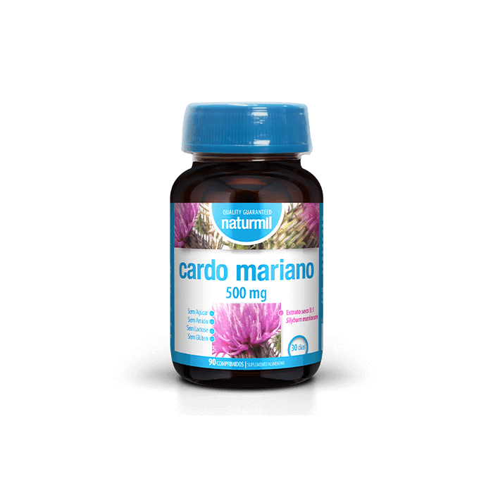 Cardo Mariano 500 mg Suplemento Alimentar Naturmil Fígado Vesícula Cardo Mariano 500 mg Suplemento Alimentar Naturmil Fígado Vesícula
