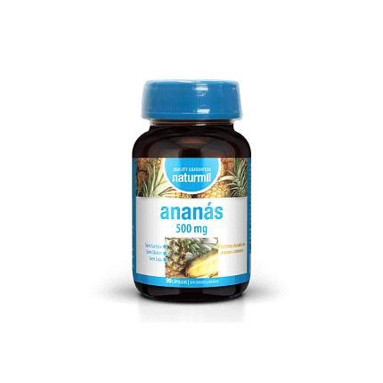 Ananás 500 mg Bromelaína Suplemento Alimentar Naturmil