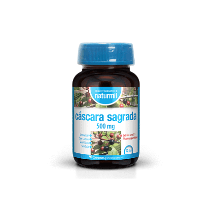 Cáscara Sagrada 500mg Suplemento Alimentar Naturmil Laxante