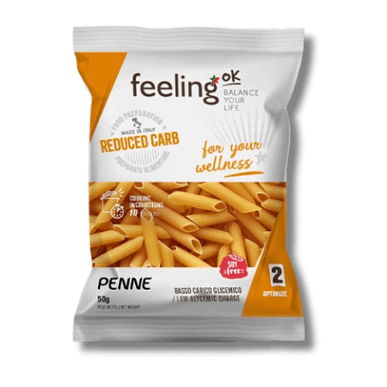 Massa Penne Reduced Carb Alimentação Feeling Ok