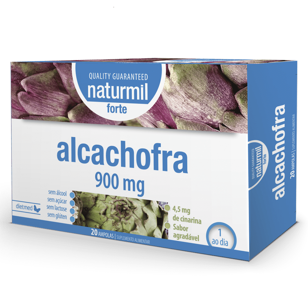 Alcachofra 900mg, suplemento alimentar sem açúcar, sem álcool, sem glúten, sem lactose, vegan