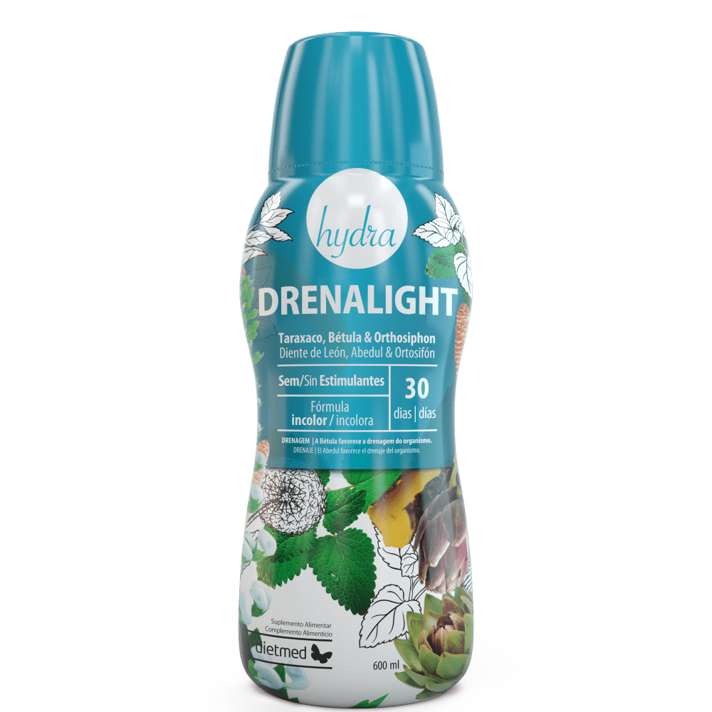 Drenalight Hydra Drenalight Hydra, sem açúcar, sem álcool, sem glúten, sem lactose, vegan
