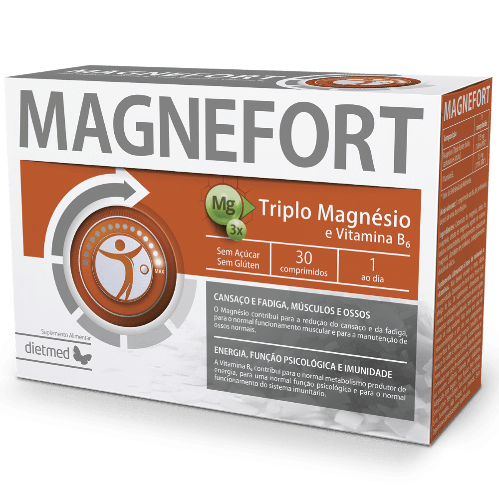 Magnefort Magnefort, suplemento alimentar sem açúcar, sem amido, sem glúten, sem lactose
