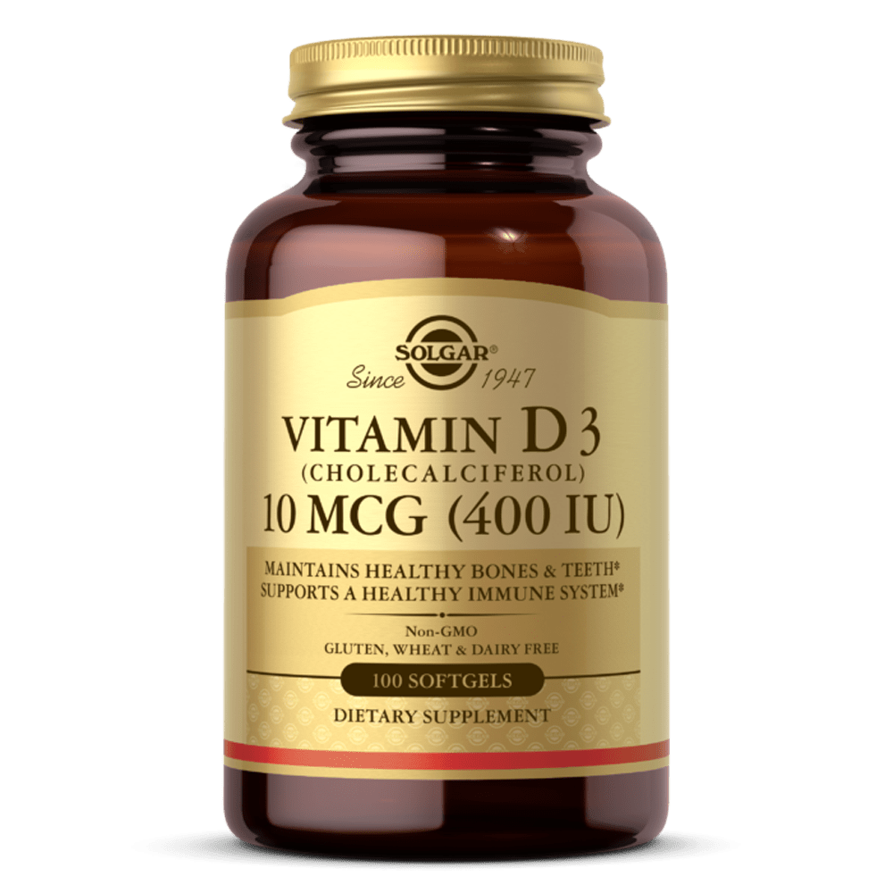 Vitamina D3 10 Mcg (400 IU) suplemento solgar Vitamina D3 10 Mcg (400 IU) suplemento solgar