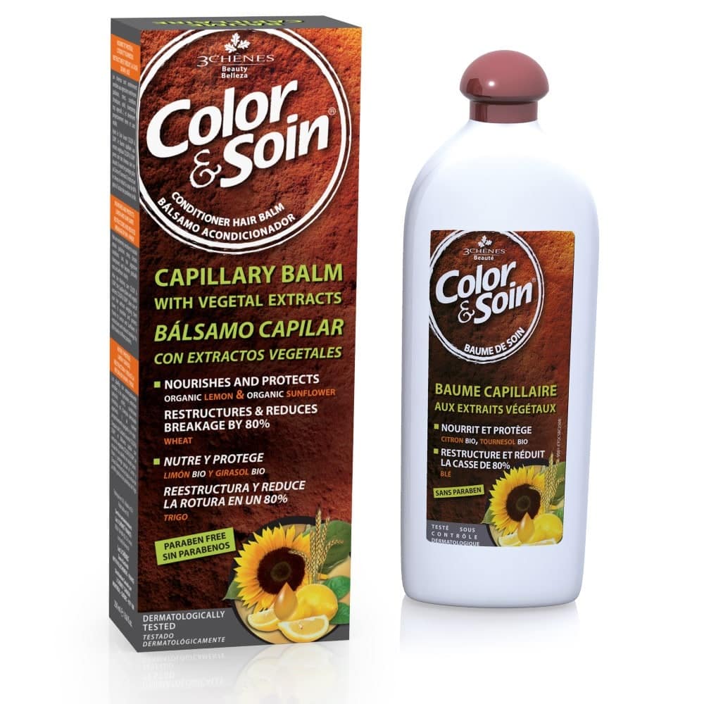 baslamo capilar com extratos vegetais de limao e girassol color e soin Bálsamo Capilar Cabelos Pintados