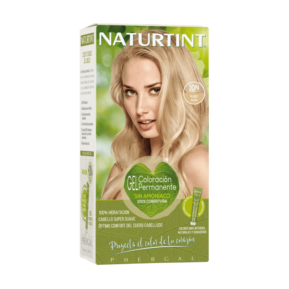 Gel Coloração Permanente Louro Platina 10N, vegan