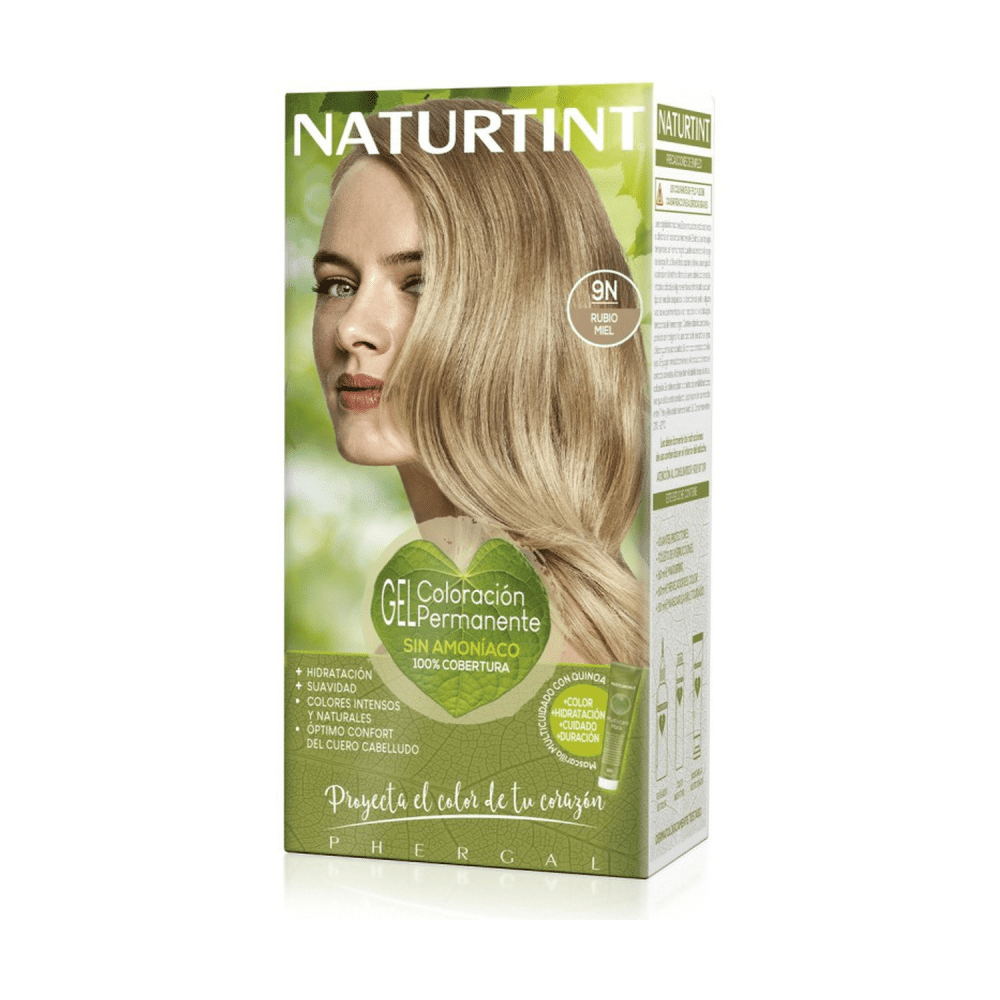 Gel Coloração Permanente Louro Mel 9N, vegan