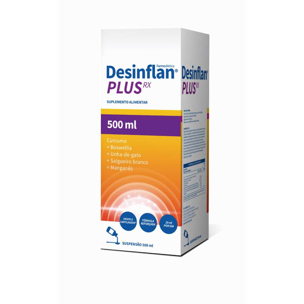 3D-Desinflan_Plus 500ml farmodietica Desinflan Plus RX, suplemento alimentar