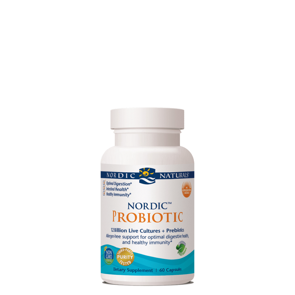 PROBIOTICO ( 60 cáps ) NORDIC Nordic Flora Probiotic Daily, suplemento alimentar sem glúten