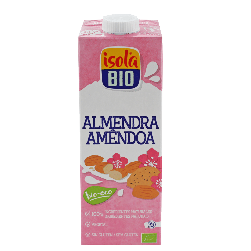 Bebida Amêndoa CAgave Isola BIO 1L Bebida de Amêndoa com Agave, biológica, sem glúten