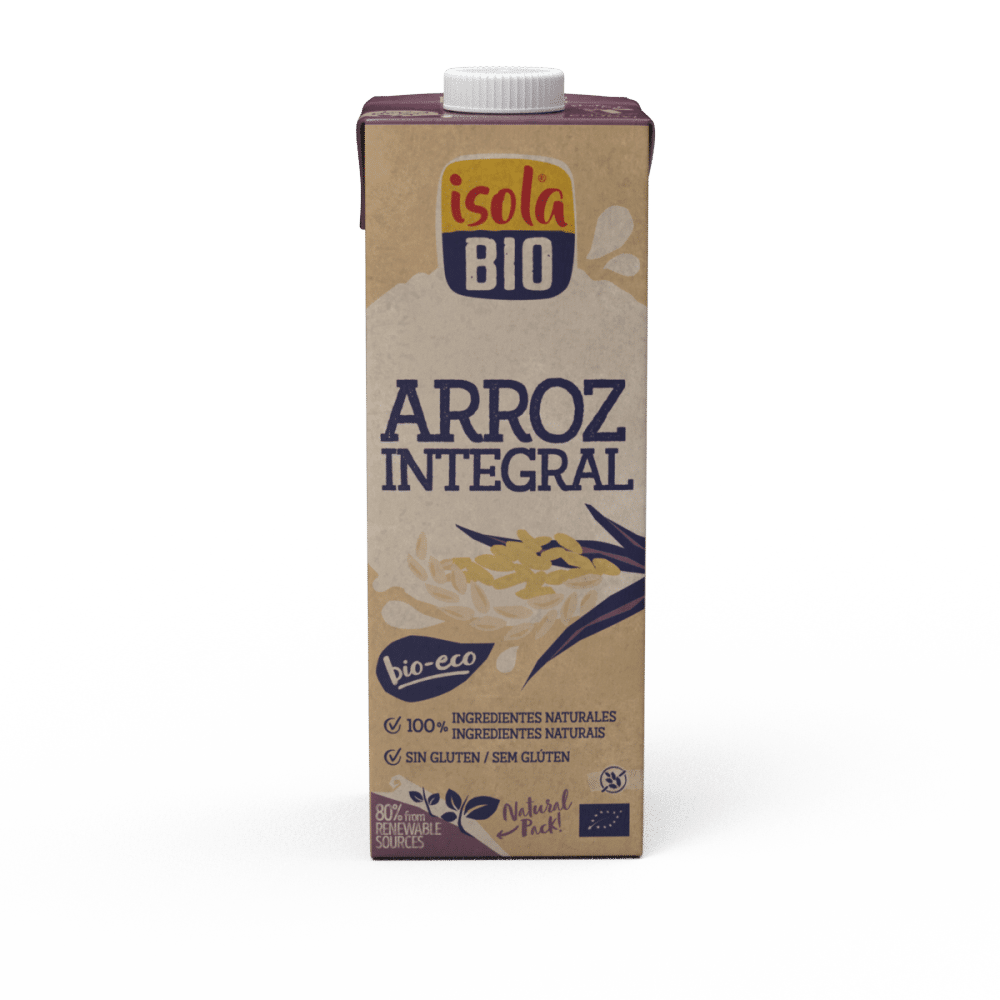 Bebida de Arroz Integral (Just) Isola Bio 1L Bebida de Arroz Integral (Just), biológica, sem glúten