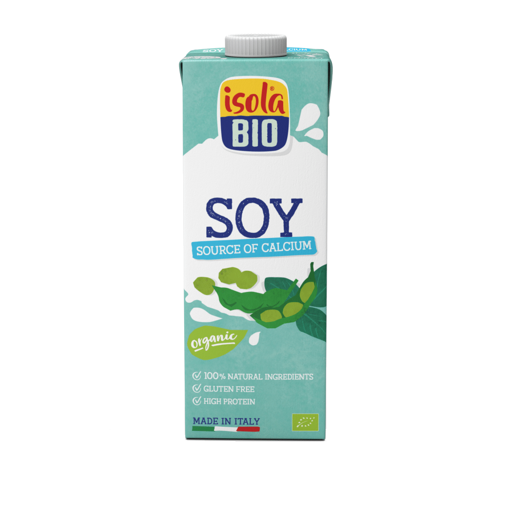 Bebida de Soja + Cálcio ISOLA BIO 1L Bebida de Soja + Cálcio, biológico, sem glúten