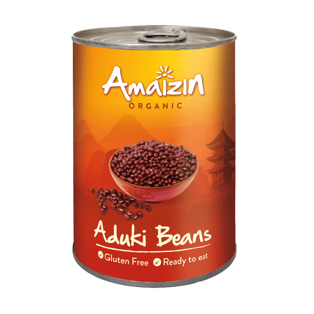 Feijão Azuki Cozido SGlúten BIO AMAIZIN 400g Feijão Azuki Cozido, biológico, sem glúten